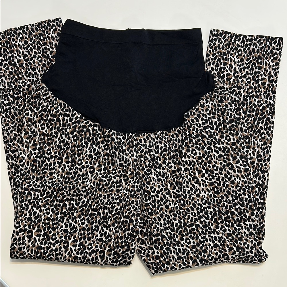 Leopard Print Maternity Pixie Pant